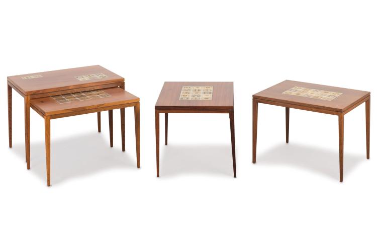 Hauptbild zu Objekt, Vier Beistelltische, um 1960, Bj&ouml;rn Wiinblad, Rosenthal Domus, Espelkamp, 119A 205