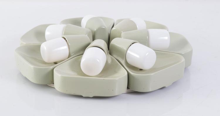 Bild 1 zu Objekt, Wall-/ ceiling light, 1970, Wilhelm Wagenfeld, Lindner, Bamberg, 119C 89