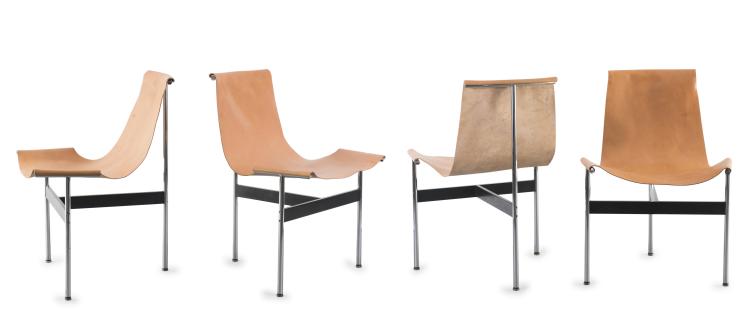 Hauptbild zu Objekt, Vier Armlehnst&uuml;hle 'T-chair - 3LC', 1952/ 53, William Katavolos, ICF, Cadsana, 119C 306