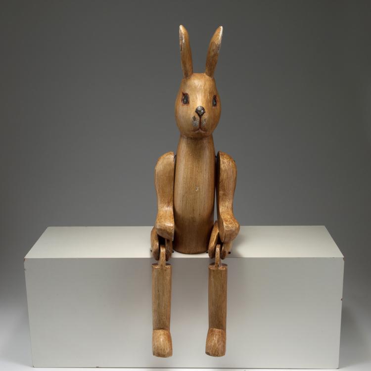 Bild 1 zu Objekt, Gliederpuppe 'Hase', 1930er Jahre, Deutschland, 119C 33