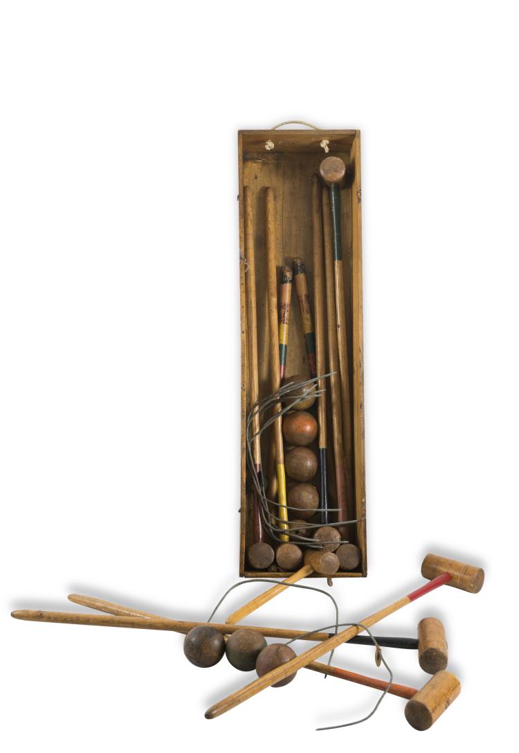 Hauptbild zu Objekt, 'Croquet' equipment, 1920/30s, England (zugeschrieben), 119C 10