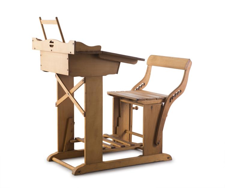 Hauptbild zu Objekt, School desk, 1930s, Naether, E. A., Zeitz, 119C 36