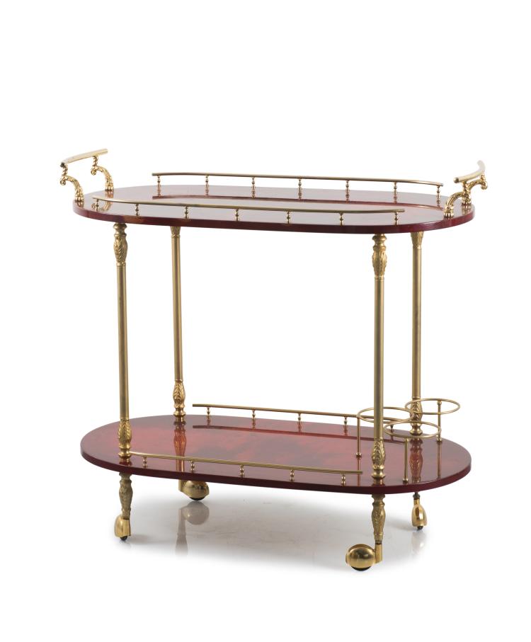 Hauptbild zu Objekt, Servierwagen, um 1955, Aldo Tura, Tura, Mailand, 119C 150