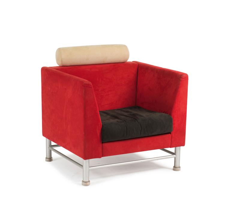 Hauptbild zu Objekt, 'Eastside' easy chair, 1982, Ettore Sottsass, Knoll International, New York, 119C 230