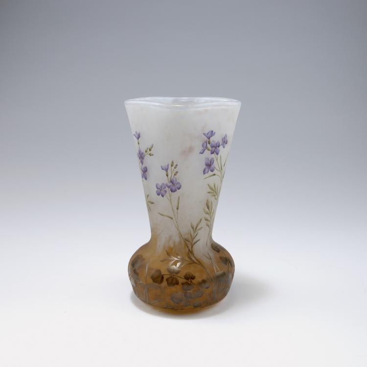 Hauptbild zu Objekt, 'Fleurs de lin' vase, c1905, Daum Fr&egrave;res, Nancy, 120 38