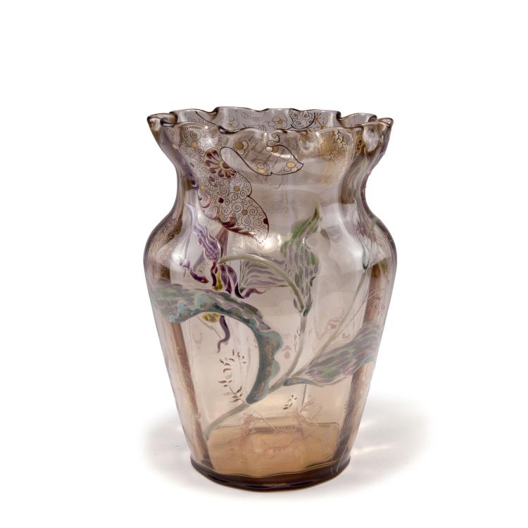 Hauptbild zu Objekt, Tall 'Sabot de V&eacute;nus' vase, 1890-94 , Gall&eacute;, Emile, Nancy, 120 130