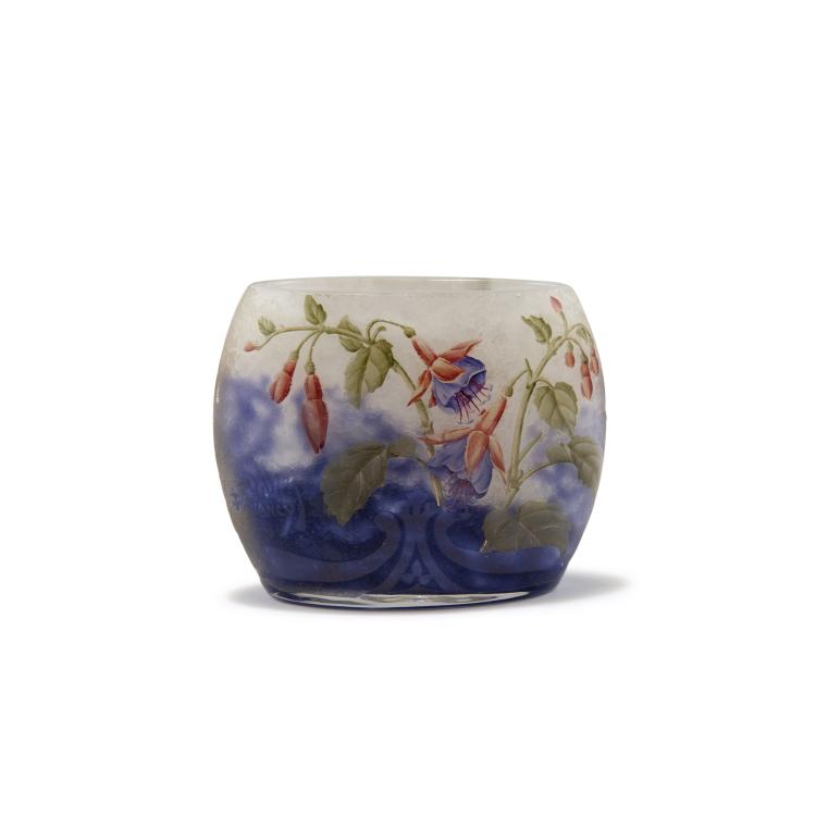 Hauptbild zu Objekt, 'Fuchsias' vase, 1905-10, Daum Fr&egrave;res, Nancy, 120 36