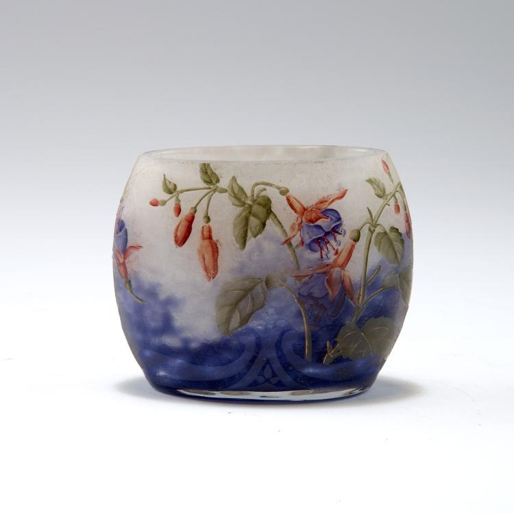 Bild 1 zu Objekt, 'Fuchsias' vase, 1905-10, Daum Fr&egrave;res, Nancy, 120 36