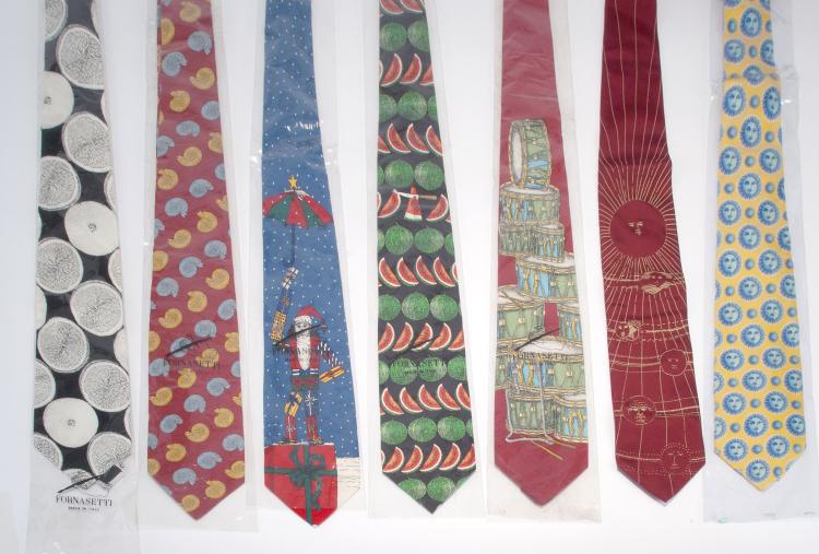Bild 1 zu Objekt, Seven ties, 1991-2005, Barnaba Fornasetti, Fornasetti, Mailand; Canepa, Como, 119C 240