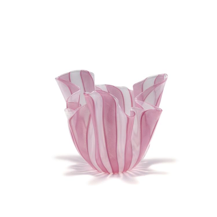 Hauptbild zu Objekt, 'Fazzoletto reticello' vase, c1950, Fulvio Bianconi, Venini & C., Murano, 119B 66