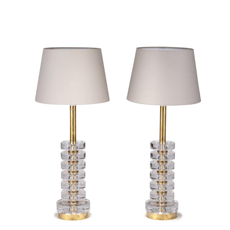 Hauptbild zu Objekt, Two table lights, 1960s, Carl Fagerlund, Orrefors Glasbruk, Orrefors, 119A 41