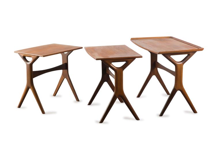 Hauptbild zu Objekt, Three nesting tables, 1960s, Johannes Andersen, CFC Silkeborg (zugeschrieben), 119A 211
