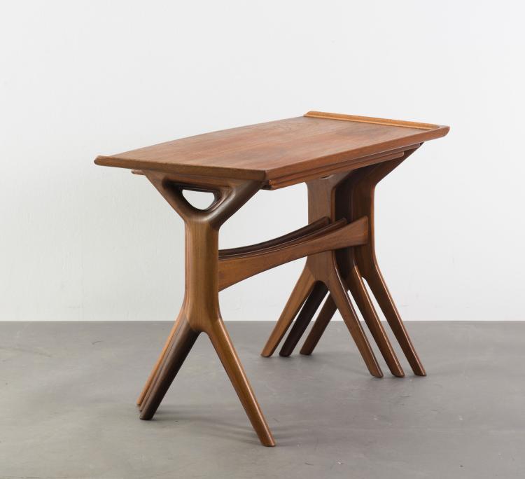 Bild 1 zu Objekt, Three nesting tables, 1960s, Johannes Andersen, CFC Silkeborg (zugeschrieben), 119A 211