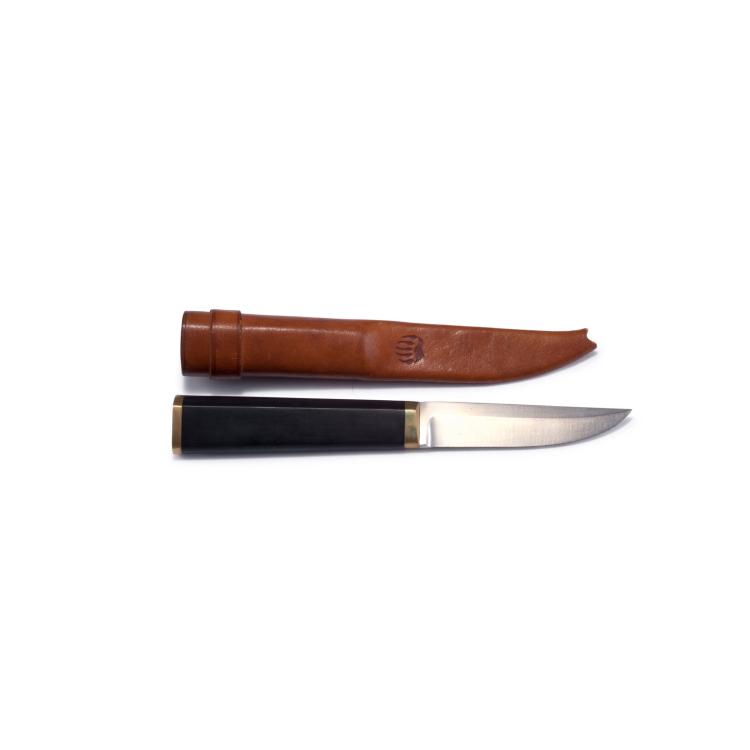 Hauptbild zu Objekt, Messer 'Puukko' in Lederetui, 1961, Tapio Wirkkala, Hackman Oy, Helsinki, 119A 88