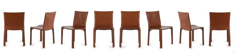 Hauptbild zu Objekt, Eight 'Cab 412' chairs, 1977, Mario Bellini, Cassina, Mailand, 119C 227
