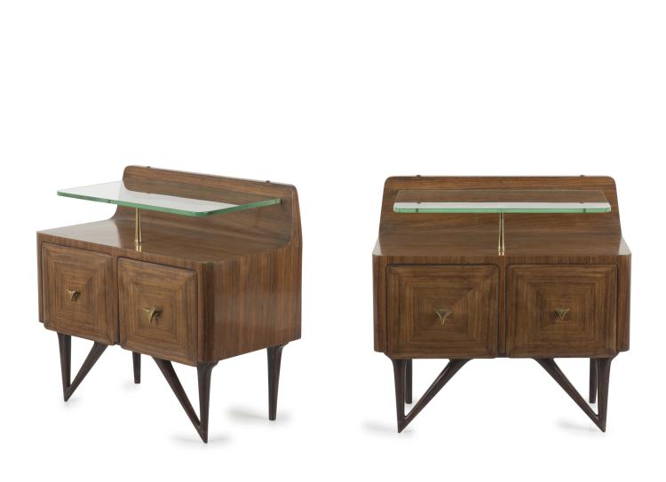 Hauptbild zu Objekt, Two night stands, 1940s, Vittorio Dassi, Dassi Mobili Moderni, Lissone (zugeschrieben), 119C 49