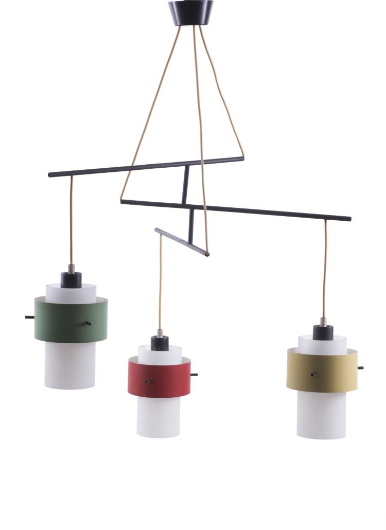 Hauptbild zu Objekt, Ceiling light, 1950s, Stilnovo, Mailand (zugeschrieben), 119C 134