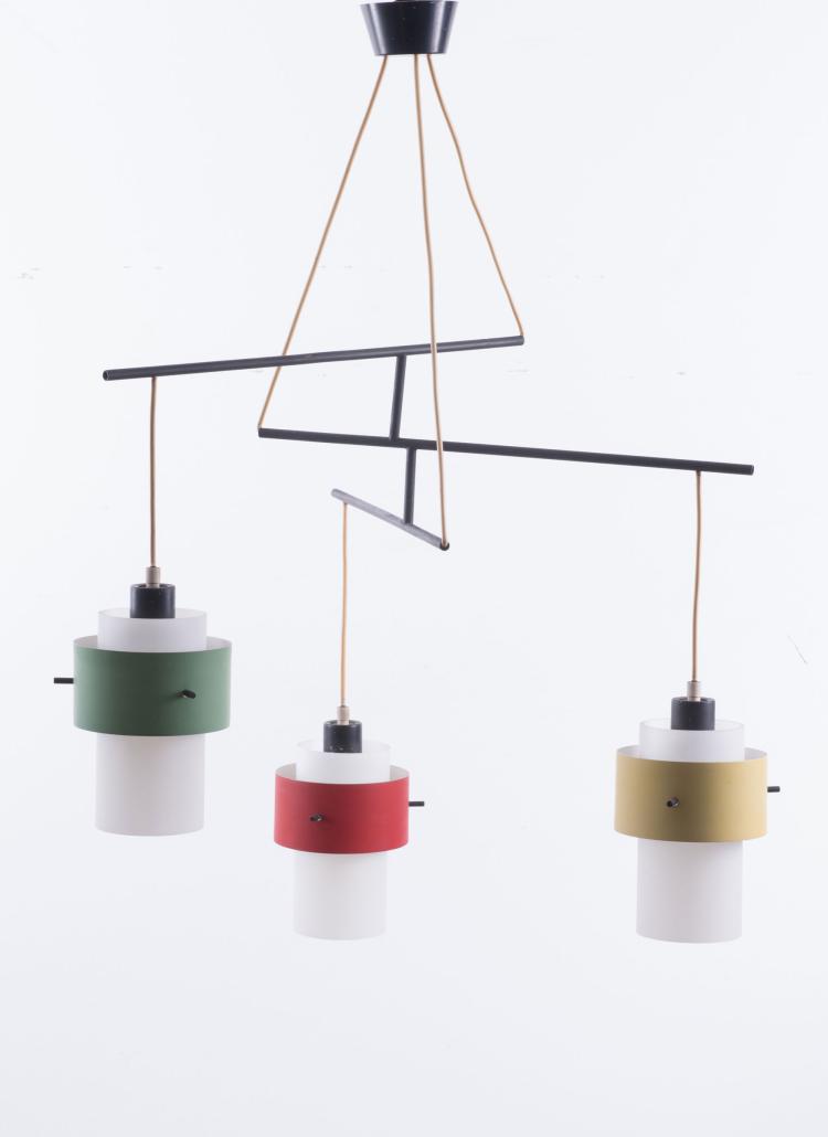 Bild 1 zu Objekt, Ceiling light, 1950s, Stilnovo, Mailand (zugeschrieben), 119C 134