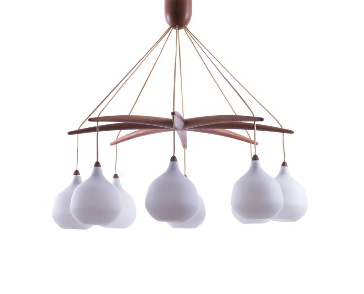 Hauptbild zu Objekt, '525' ceiling light, c1955, Uno Kristiansson, Luxus, Vittsj&ouml;, 119A 31