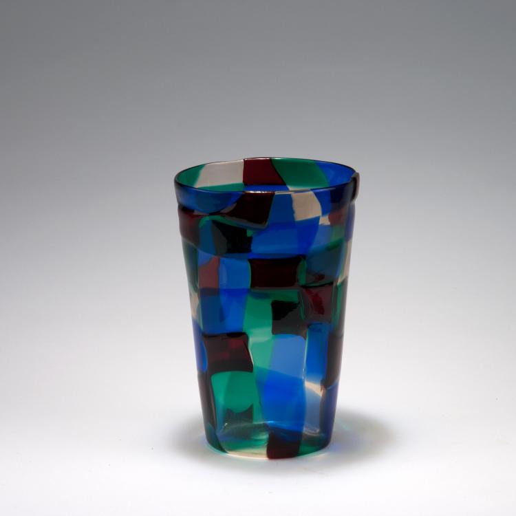 Bild 1 zu Objekt, 'Pezzato' vase, c1951, Fulvio Bianconi, Venini & C., Murano, 119B 81