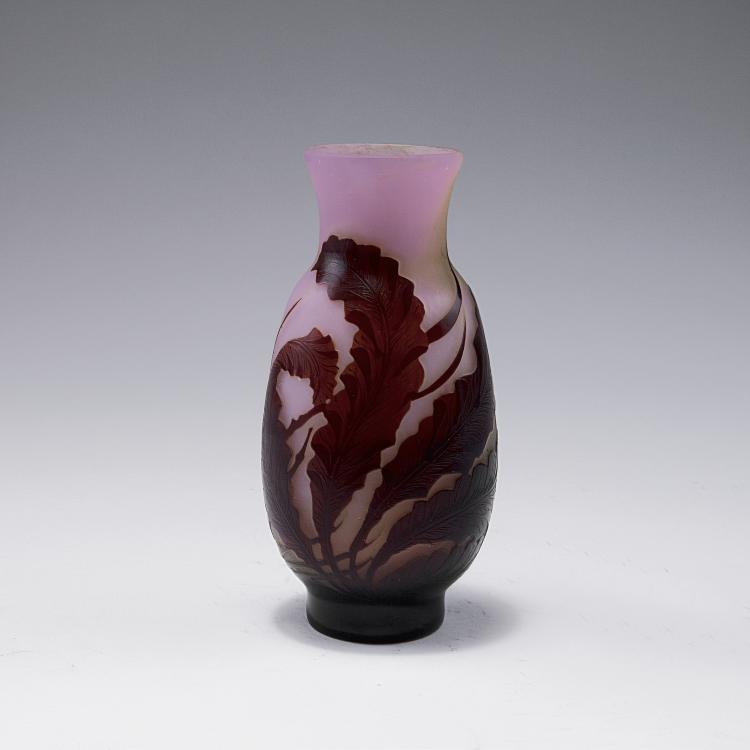 Hauptbild zu Objekt, 'Algues rouges' vase, 1920s, Gall&eacute;, Emile, Nancy, 120 255