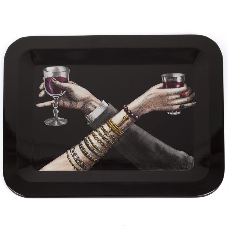 Hauptbild zu Objekt, Tablett 'Brindisi', 1950er Jahre, Piero Fornasetti, Fornasetti, Mailand, 119C 138