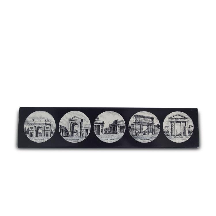 Hauptbild zu Objekt, 'Porte di Milano' cigarette case, 1960/70s, Piero Fornasetti, Fornasetti, Mailand, 119C 158