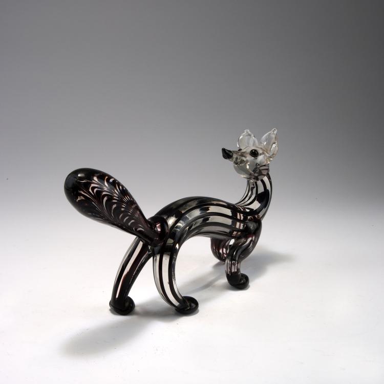 Bild 2 zu Objekt, 'Volpe', c1929, Ercole Barovier, Murano-Milano, Cristalleria, Murano, 119B 13