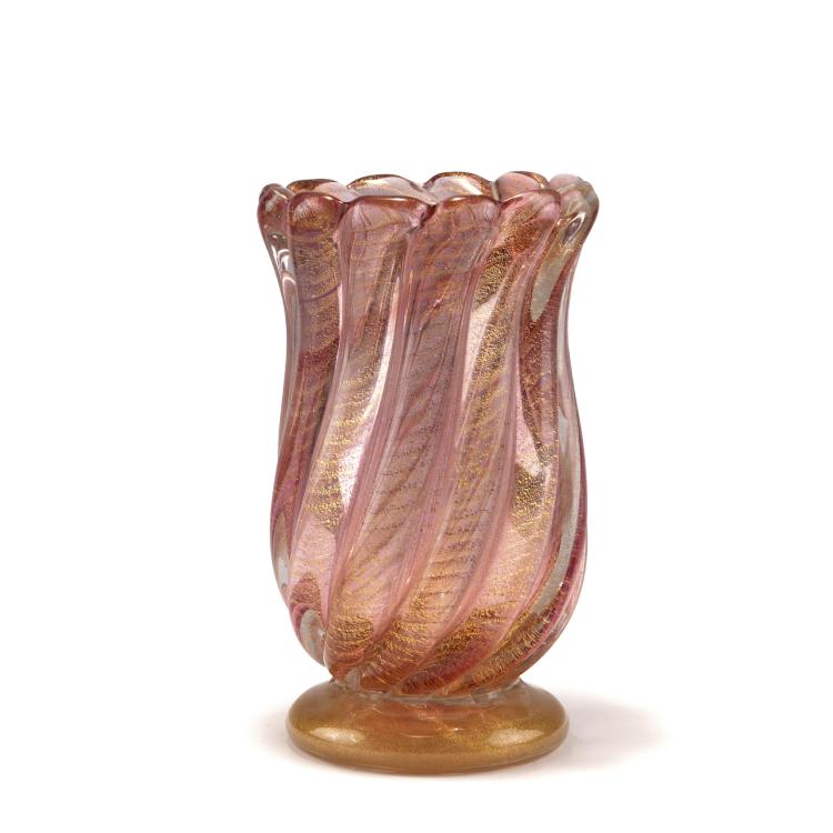 Hauptbild zu Objekt, 'Cordonato oro' vase, 1950, Ercole Barovier, Barovier & Toso, Murano, 119B 126