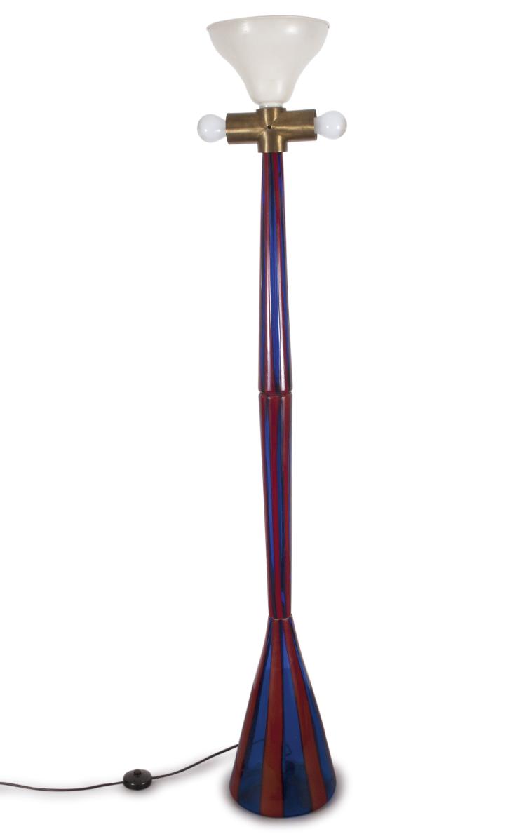 Hauptbild zu Objekt, 'A canne' standard lamp, c1950, Fulvio Bianconi, Venini & C., Murano, 119B 76