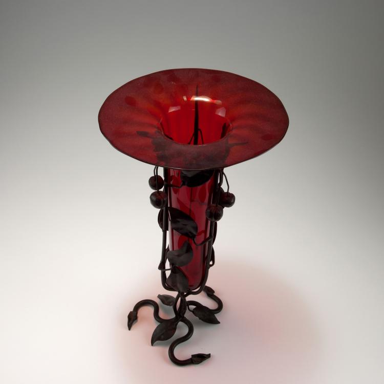 Bild 1 zu Objekt, Vase mit Eisenmontierung, 1920er Jahre, Murano, 119B 7