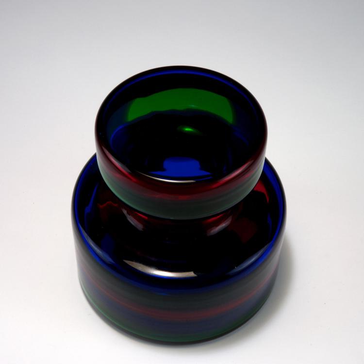 Bild 1 zu Objekt, 'A fasce' bottle with stopper, c1960, Gino Mazzega, Mazzega, I.V.R., Murano, 119B 160