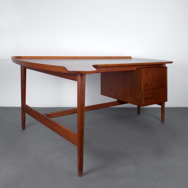 Bild 2 zu Objekt, Schreibtisch 'B085'', um 1955, Arne Vodder, Bovirke, Kopenhagen, 119A 177
