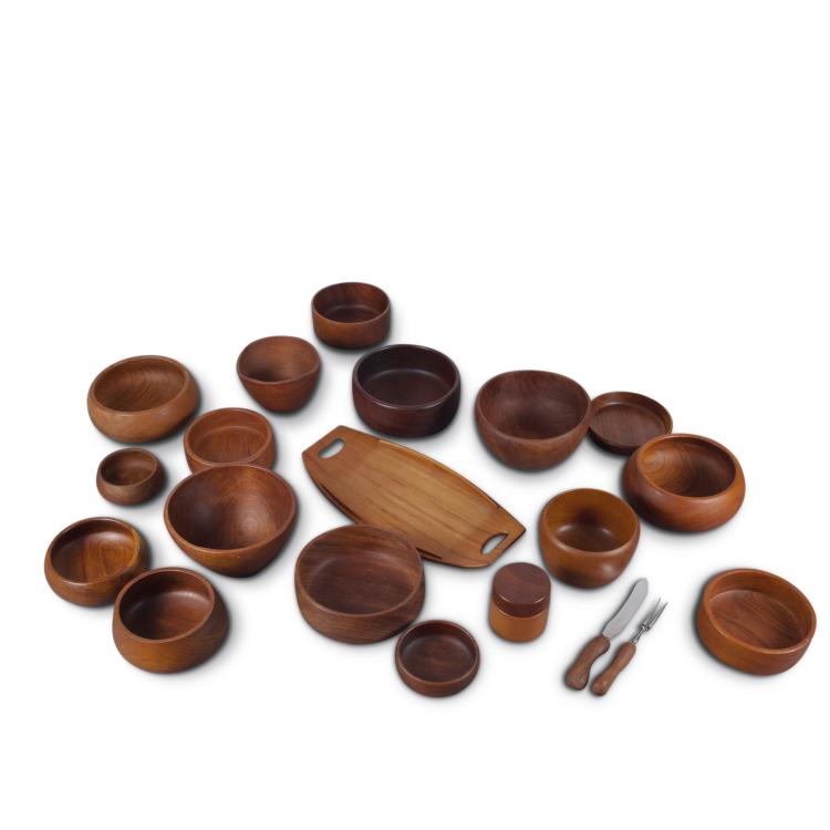 Hauptbild zu Objekt, Konvolut Teakgeschirr, 1950er Jahre, Jens Harald Quistgaard, D&auml;nemark; Schweden, 119A 160
