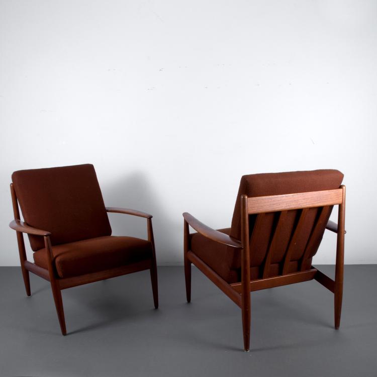 Bild 3 zu Objekt, Two '128' easy chairs, c1963, Grete Jalk, France & Daverkosen, Kopenhagen, 119A 236