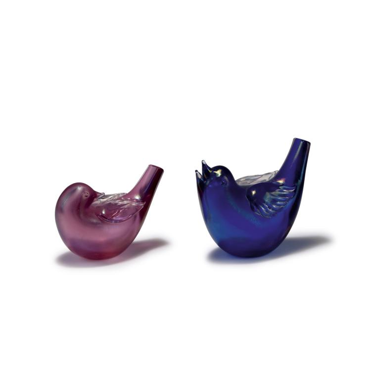 Hauptbild zu Objekt, Two pigeons, c1935, Tyra Lundgren, Venini & C., Murano, 119B 54