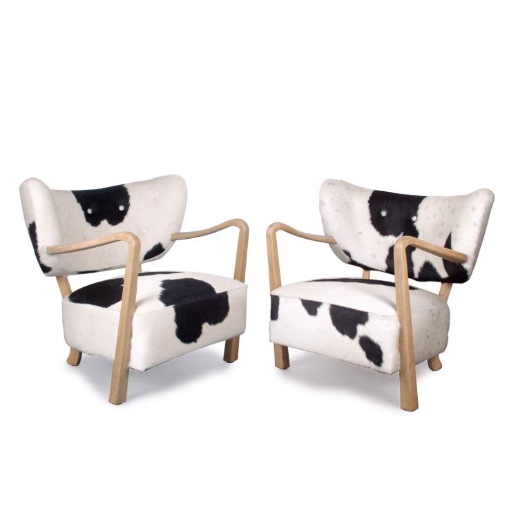 Hauptbild zu Objekt, Two armchairs, 1940s, Viggo Boesen, D&auml;nemark, 119A 135
