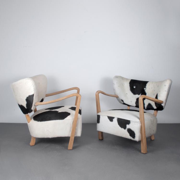 Bild 1 zu Objekt, Two armchairs, 1940s, Viggo Boesen, D&auml;nemark, 119A 135