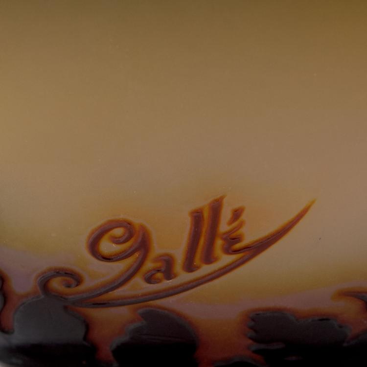 Bild 2 zu Objekt, 'Feuillage d'automne' vase, 1920s, Gall&eacute;, Emile, Nancy, 120 257