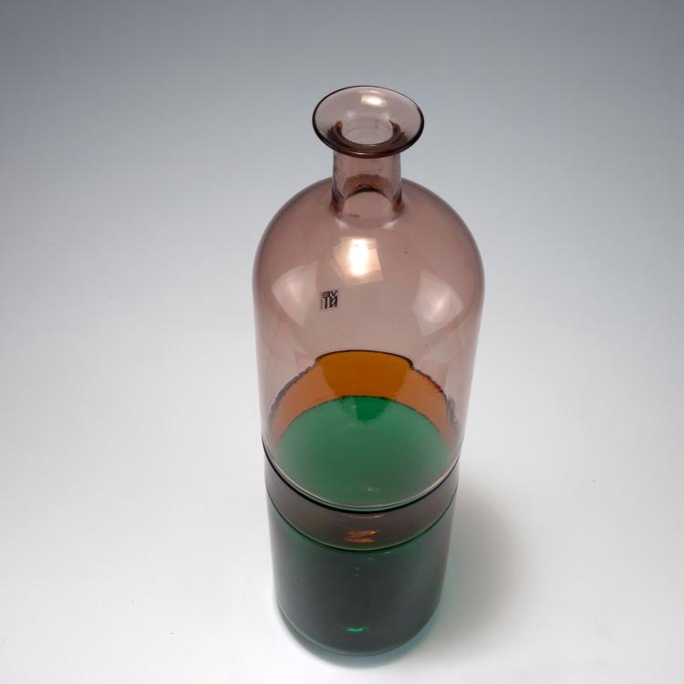 Bild 1 zu Objekt, 'Bolle' bottle, 1966-68, Tapio Wirkkala, Venini & C., Murano, 119B 101