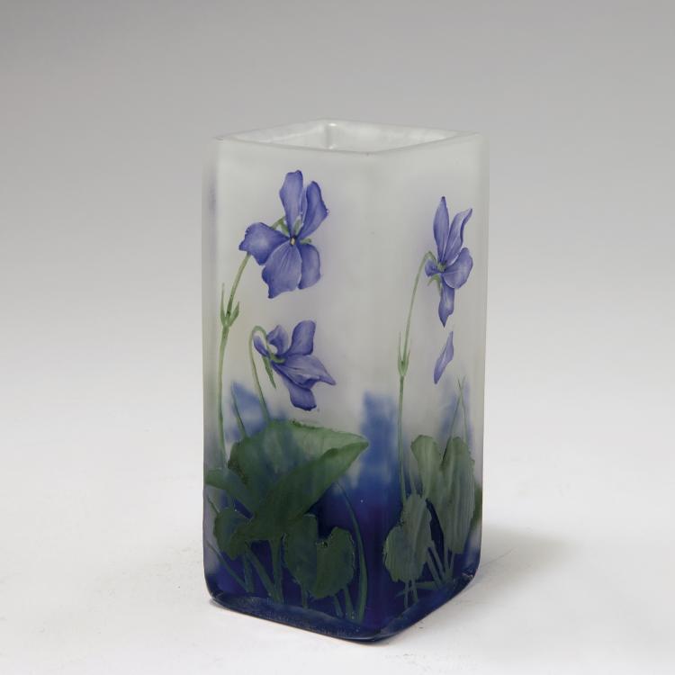 Hauptbild zu Objekt, 'Violettes' vase, c1910, Daum Fr&egrave;res, Nancy, 120 74