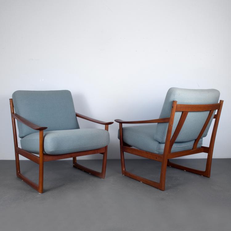 Bild 5 zu Objekt, Dreiersofa und zwei Sessel '130', 1961, Peter Hvidt, France & S&oslash;n, Kopenhagen, 119A 218