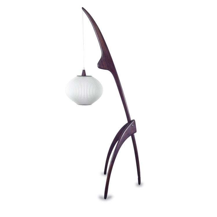 Hauptbild zu Objekt, Stehleuchte, 1950er Jahre, Rispal, Paris, 119C 256