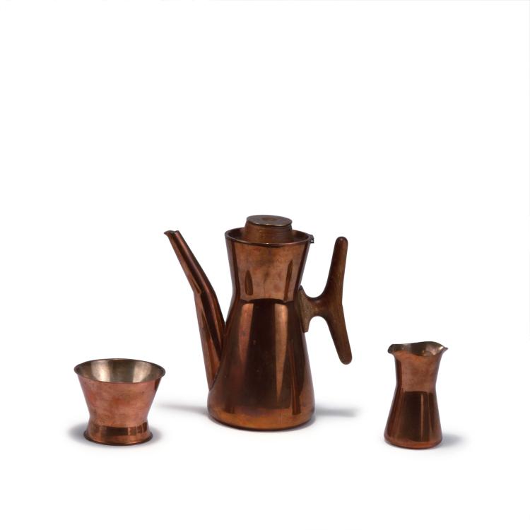 Hauptbild zu Objekt, 'TW 163-164' coffee set, 1961, Tapio Wirkkala, Kultakeskus Oy, H&auml;meenlinna, 119A 89