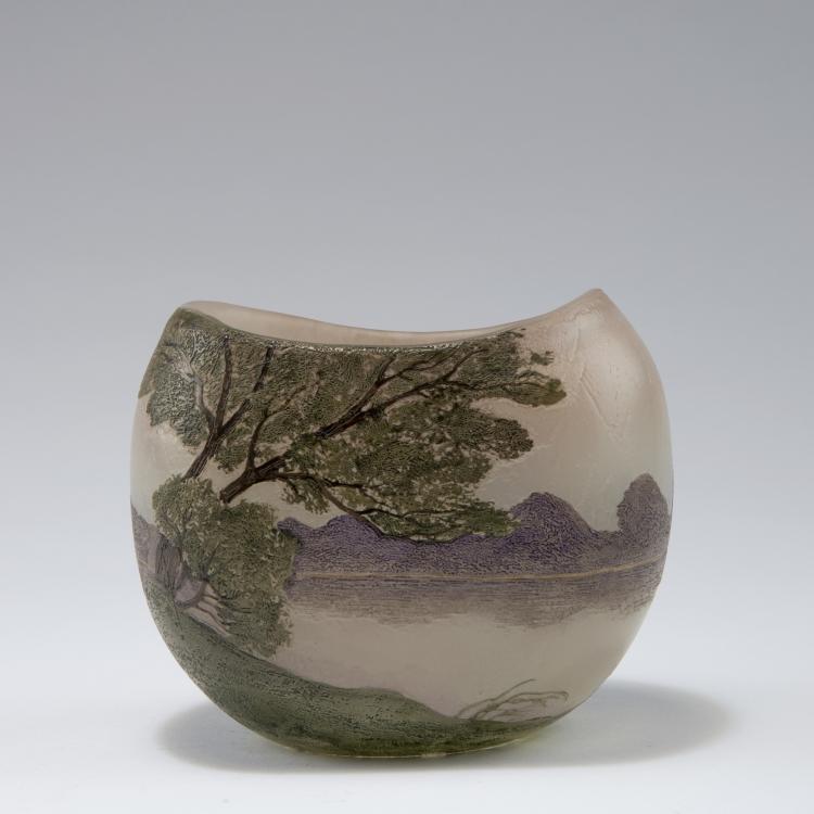 Hauptbild zu Objekt, Vase with landscape, c1910, Legras & Cie., Saint-Denis, 120 293