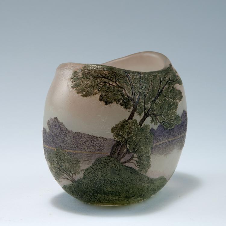 Bild 1 zu Objekt, Vase with landscape, c1910, Legras & Cie., Saint-Denis, 120 293