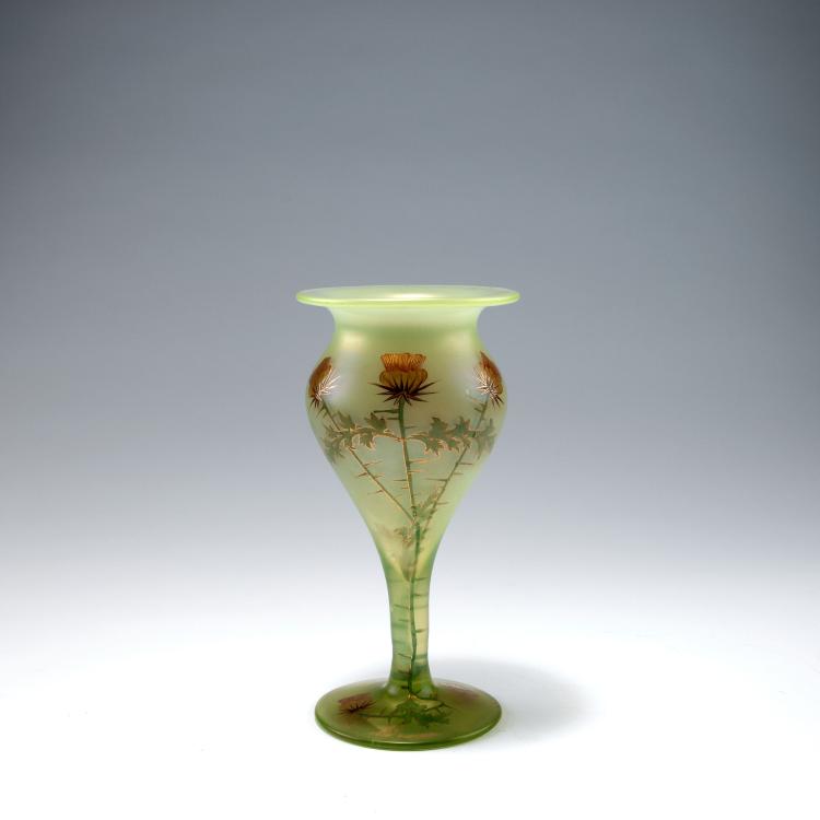 Bild 1 zu Objekt, Goblet with thistles, c1900, Heckert, Fritz, Petersdorf (zugeschrieben), 120 360