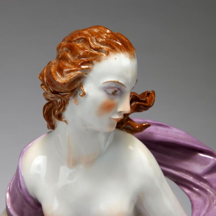 Bild 1 zu Objekt, Naiad on seahorse, c1920, Gustav Oppel, Volkstedt, Aelteste Porzellanfabrik, Rudolstadt, 120 570