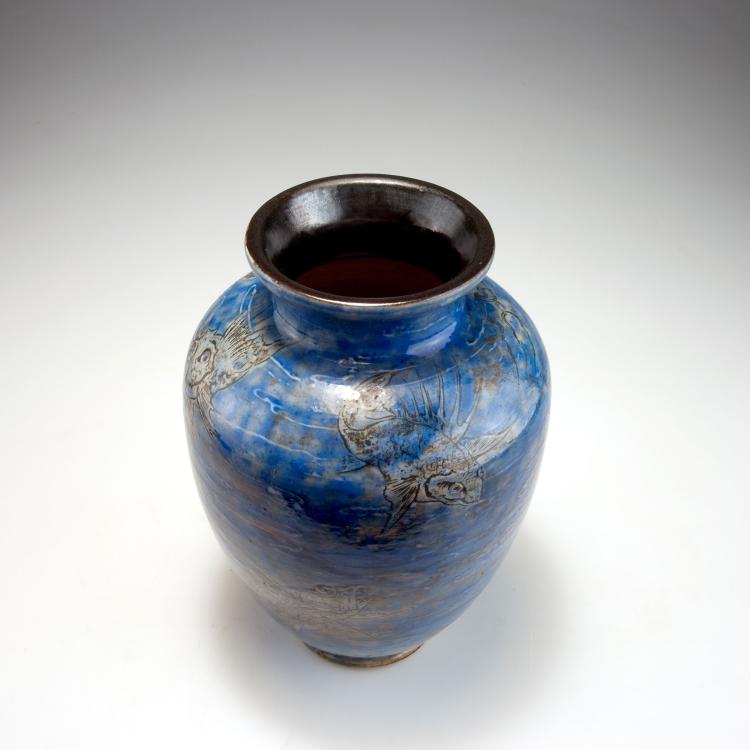 Bild 1 zu Objekt, Vase with underwater landscape, 1909, Martin Brothers, R. W., London-Southall, 120 612