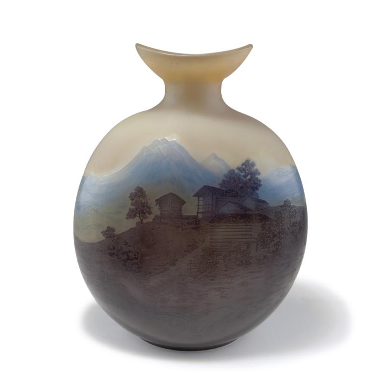 Hauptbild zu Objekt, Gro&szlig;e Vase 'La ligne bleue des Vosges', 1914, Gall&eacute;, Emile, Nancy, 120 244